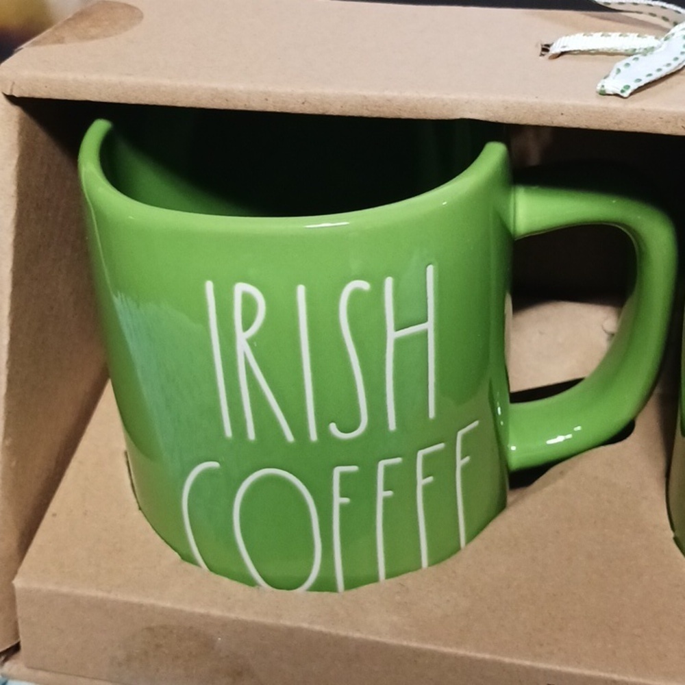 NWT Rae Dunn Irish coffee/cream 2 mugs in gift package! - Picture 3 of 5